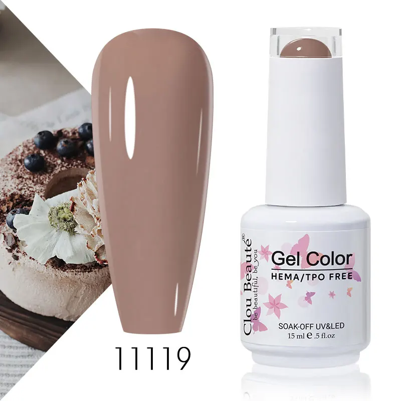Clou Beaute 56 Kleuren Gel Nagellak Pastal Roze Groen Lavendel UV Nagelgel Losweken UV Vernis Macaron Gel Verf 15 ml Nail Art