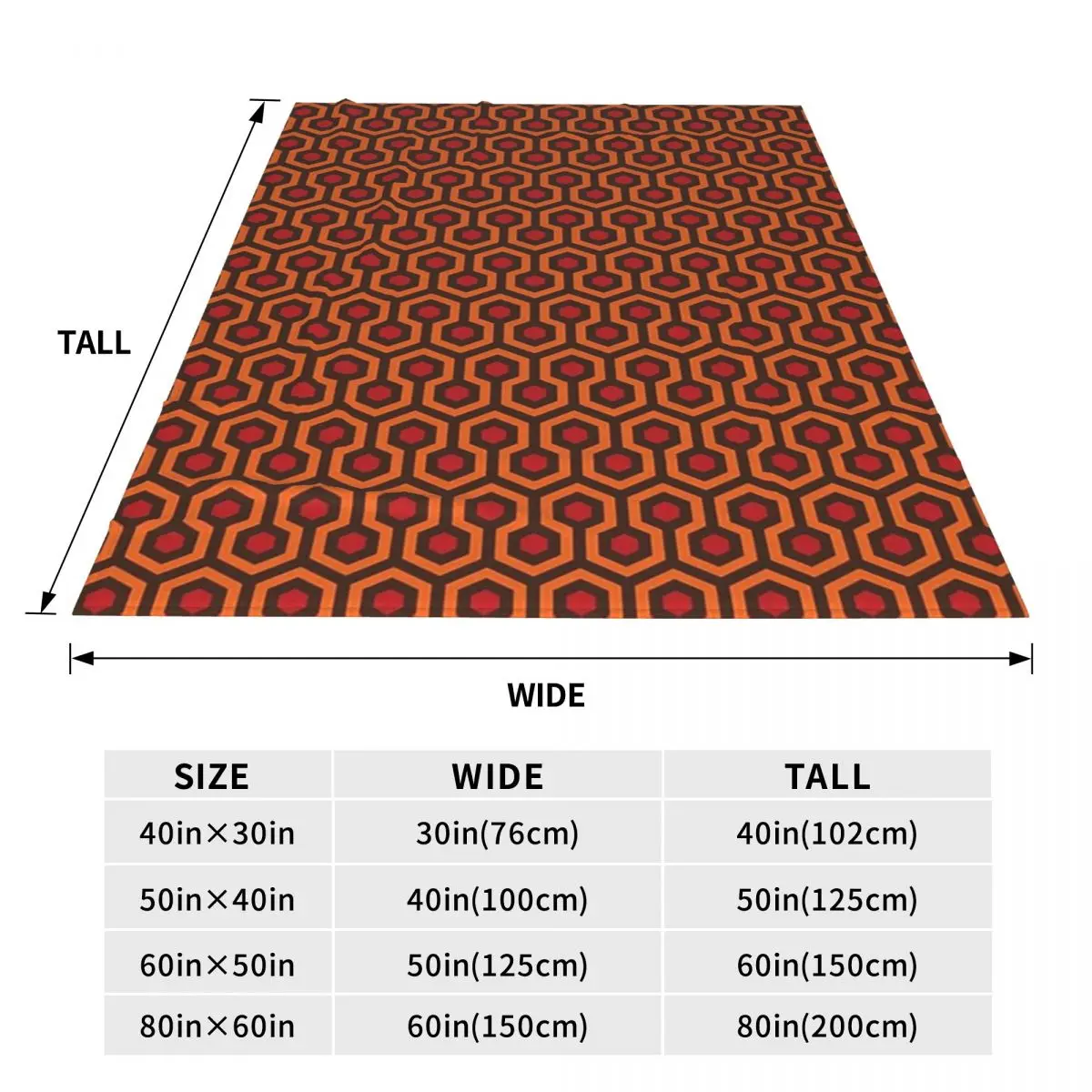 The Overlook Hotel Carpet Blanket Fleece Super Soft Sofa Throw Blankets For Couch Bedding Office Throws Bedspread Quilt