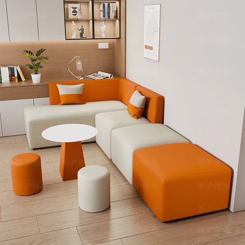 Office creative rest area leisure sofa hall reception guest special