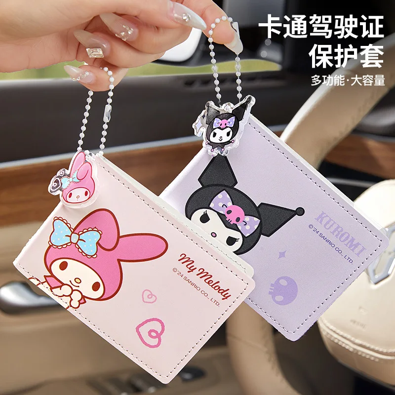 Hello Kitty Id Card, Car Driver's License, Bank Card, Business Card, Card Set, Sanrio My Melody Kuromi Holiday Gift Genuine