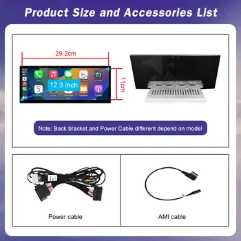 適用於Audi A6 C6 C7 A7 2016-2018 的頂級車載多媒體音響,支援無線 CarPlay、GPS 導航、收音機播放和藍牙連接,配備 12.3 吋觸控螢幕 10 最佳銷售 奧迪 A6 C6 CarPlay - №6