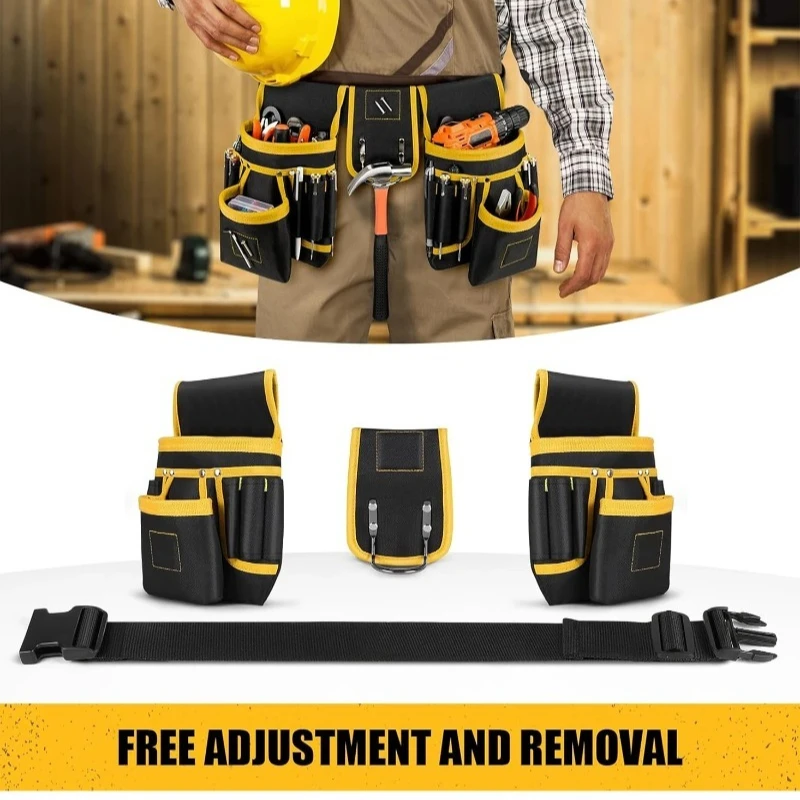 Tool Fanny Pack, Practical Belt, Adjustable Pocket, Detachable Work Bag, Multi-function Bag