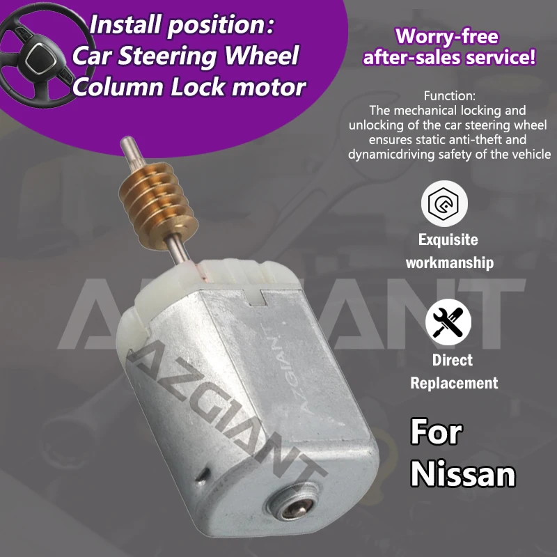 

AZGIANT 1020730 3M0757 Car Steering Wheel Column Lock copper gear motor For Nissan Maxima A36 MK8/Murano MK3/Navara D23/Cube