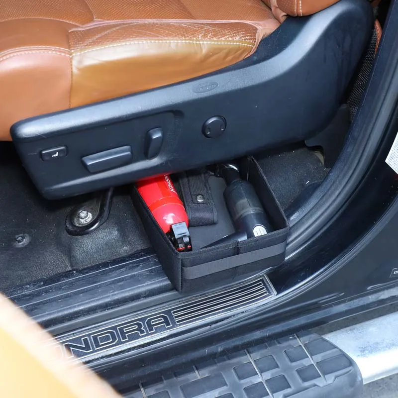 

For 2014-2021 Toyota Tundra pull-out storage box under the driver’s seat High Capacity Storage box Car organizer accessories