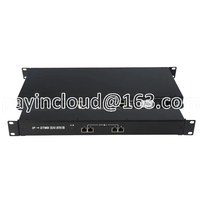 5-Port IP to DTMB Modulator IPTV Gateway Hotel Digital TV System Coaxial RF to Analog Converter