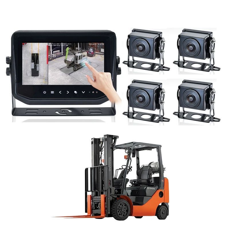 1080P 360 Degree Around View Monitoring Driving Safety System With Vehicle&Pedestrian Detection For Bus Truck RV