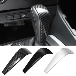 ABS Carbon Fiber Car Handbrake Sticker Gear Shift Knob Cover Shell For BMW 3 Series E91 E90 E92 E93 2006-2012 Tuning Accessories