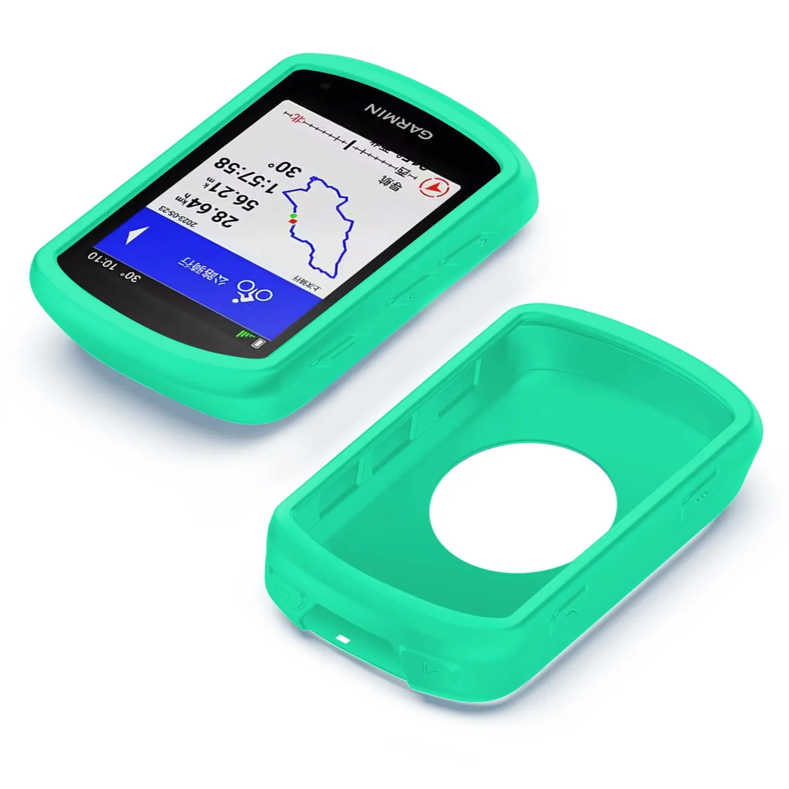 Garmin EDGE 540 840 Hülle GPS Fahrradcomputer Silikonhülle Gummi Kilometerzähler Schutzhülle + HD-Folie (für Garmin EDGE 540 EDGE 840) – Detail 13