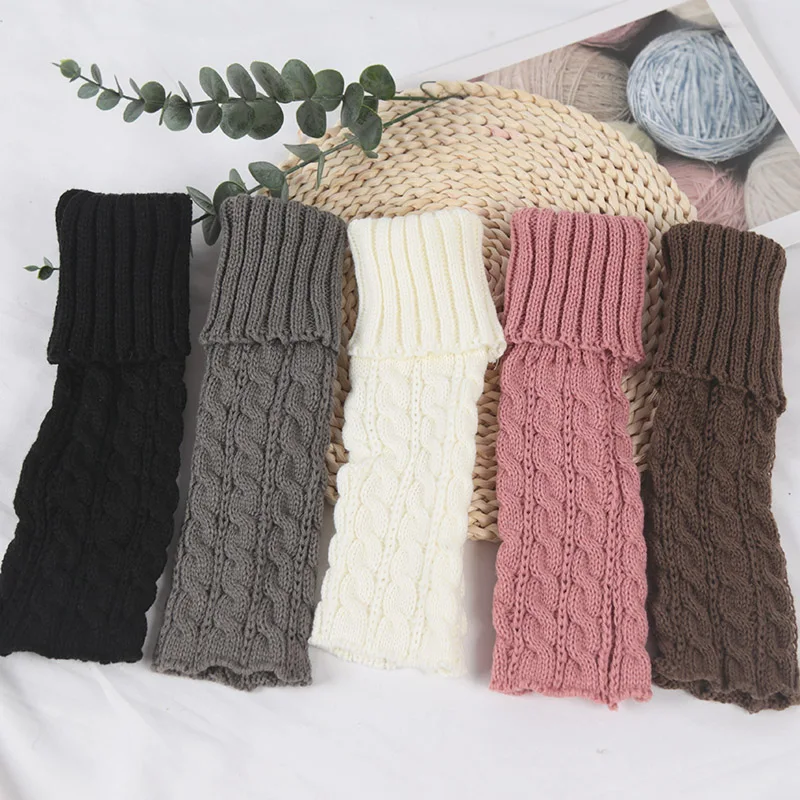 New Children Girl Leg Warmers Lolitas style Twist Knitted Socks Kids Warm Foot Cover Sweet Spring Autumn Cosplay Heap Heap Socks