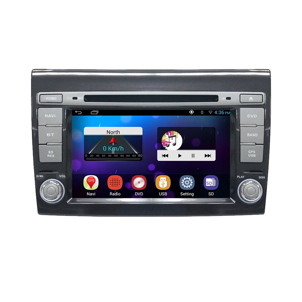 Hot Sale7''Car Radio 8GB+128G Android 11.0 for Fiat Bravo GPS Navigation  Multimedia Player Auto Stereo Screen Carplay Head Unit