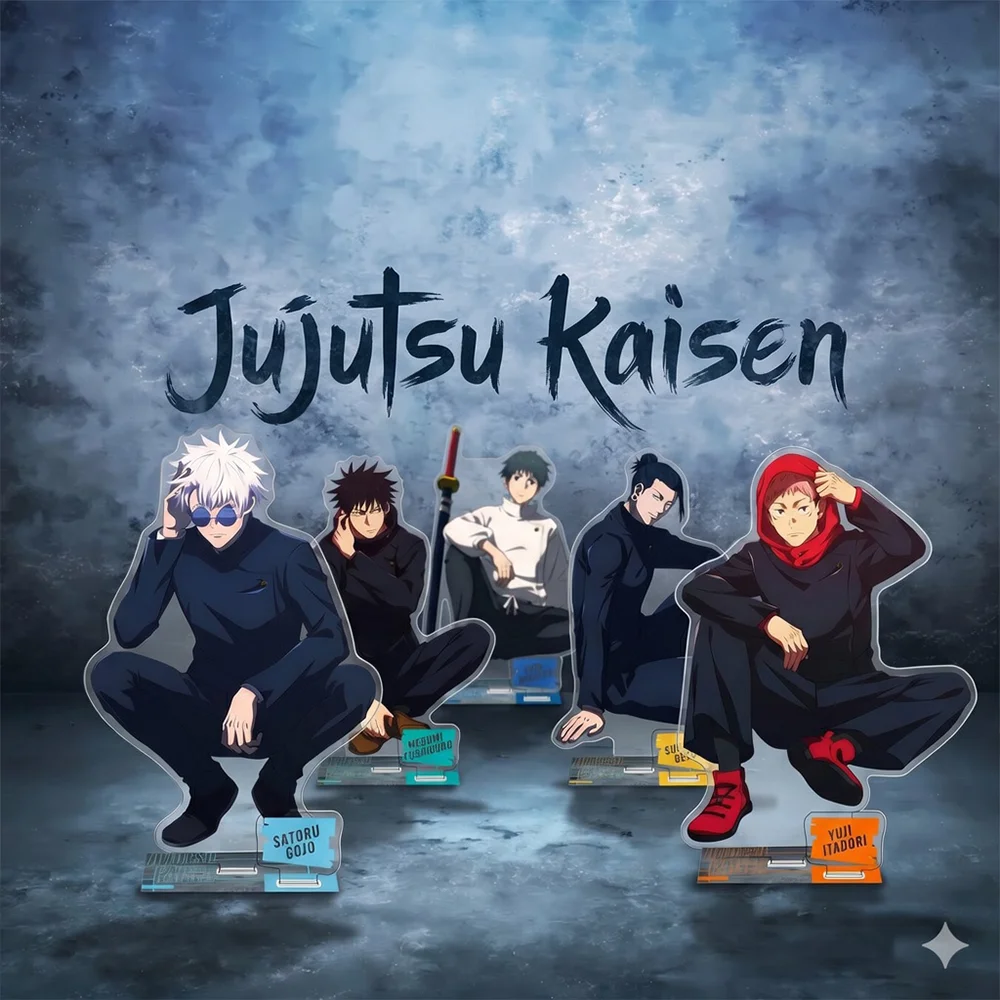 2026 NEW Jujutsu Kaisen 5th anniversary illustration The Wall Ver 15CM Acrylic Stand keychain Anime Stand Yuji Gojo Desk Decor