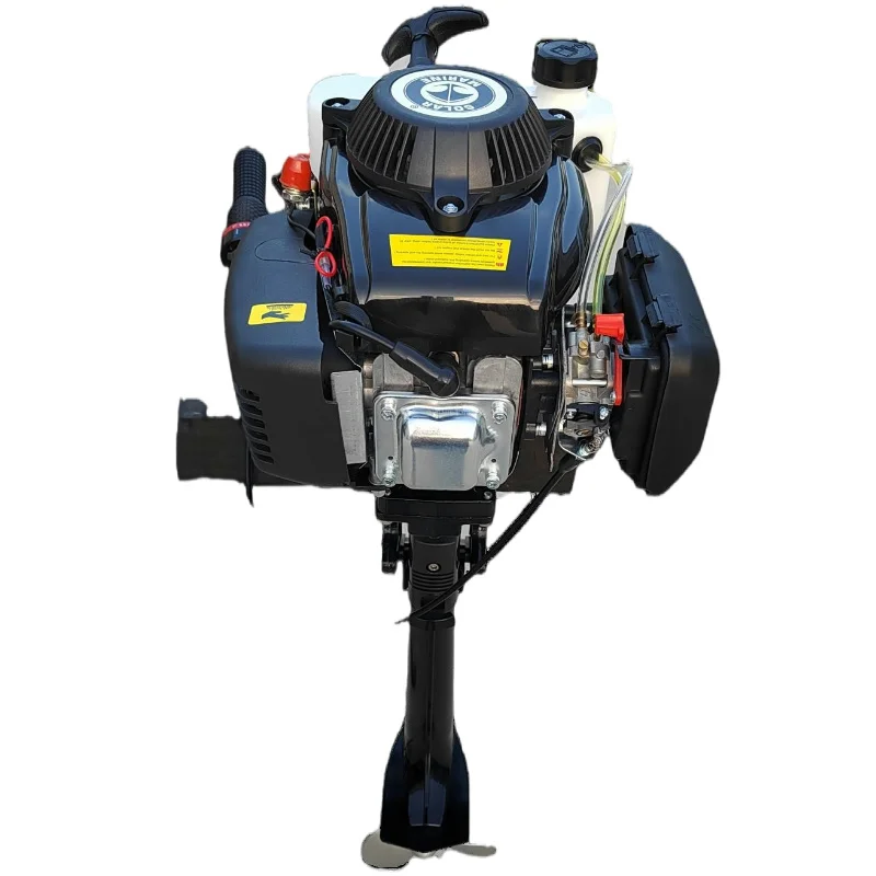 

Outboard Fuel Motor 4 Stroke 4HP Air-cooled Engine With Transom Mount for Inflatable Boat Kayak