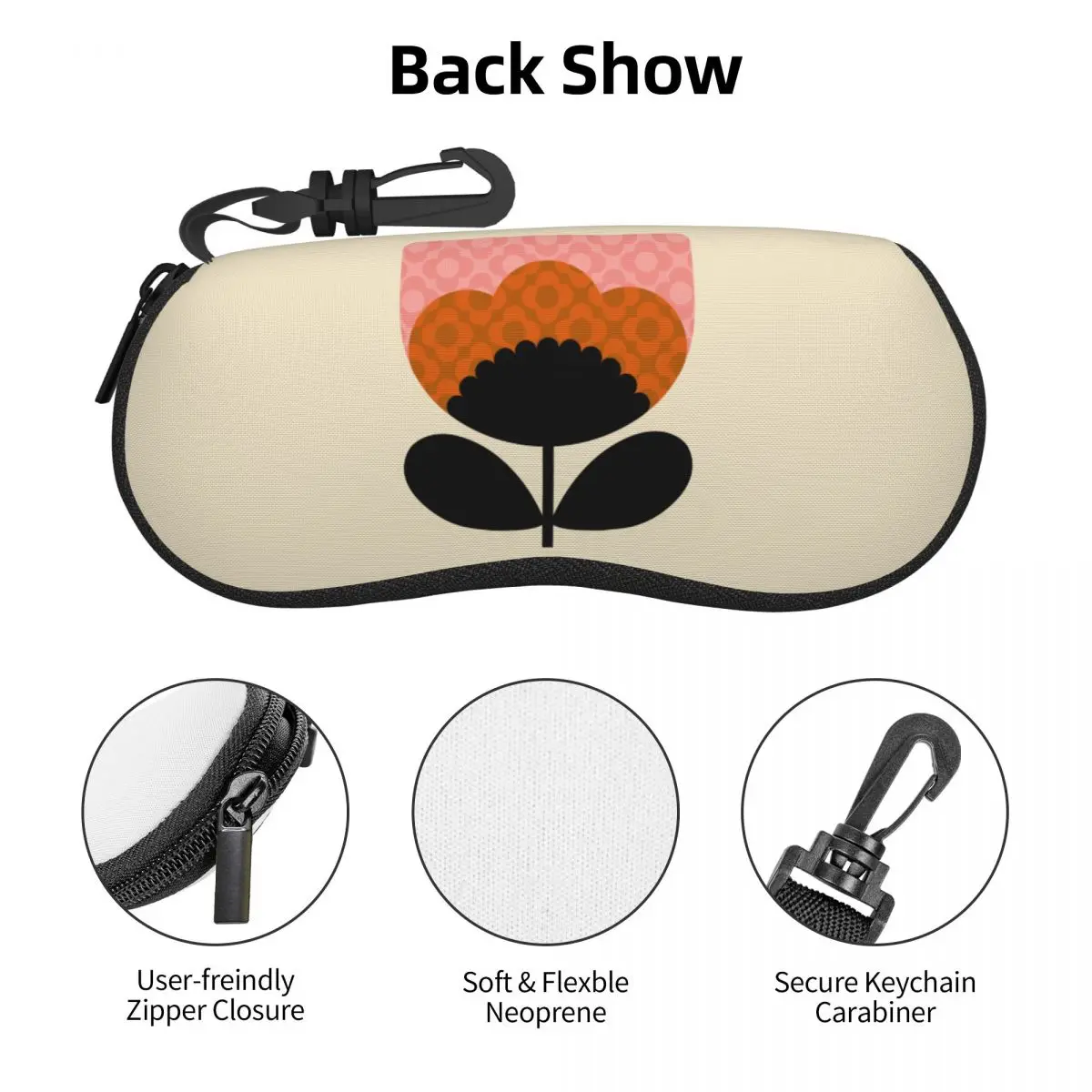 Custom Print Spring Bloom Orla Kiely Shell Eyeglasses Case Men Women Cute Glasses Case Sunglasses Box Pouch