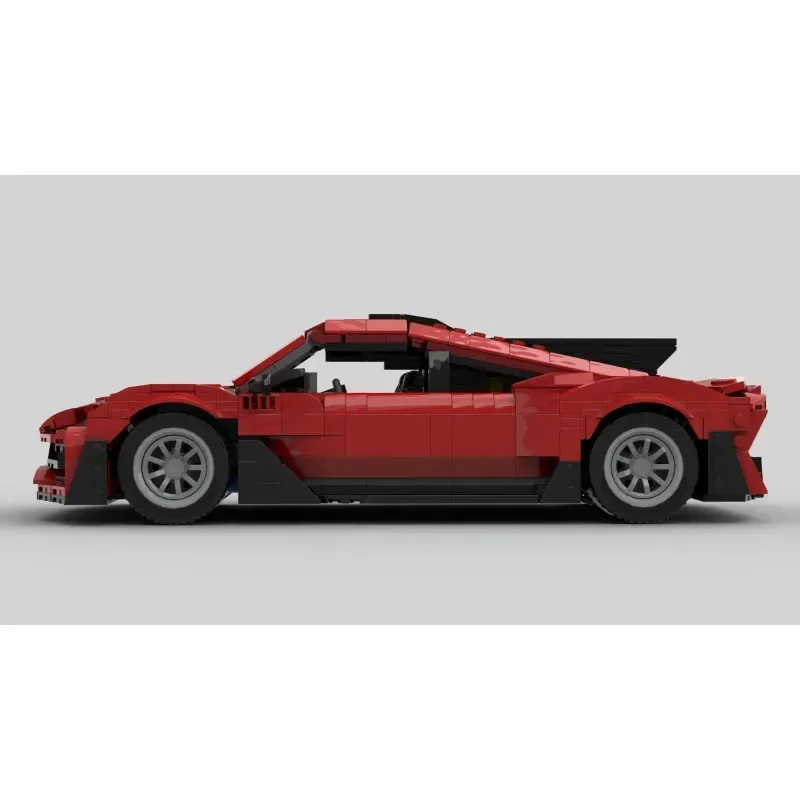 Popular MOC-181972 Creative Red Sports Limited Edition Car Building Block Model 1267 Parts Birthday Christmas Toy Gift