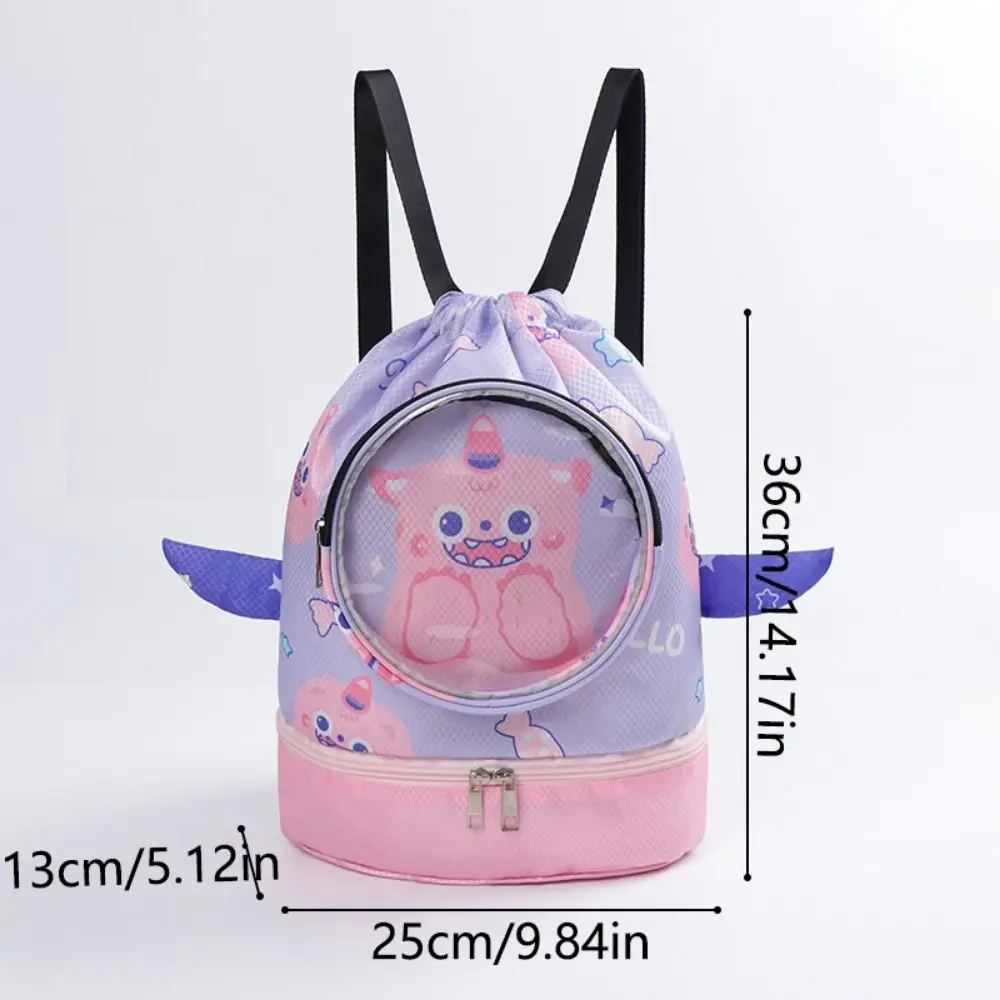 Dry Wet Separation Drawstring Beach Bag Waterproof Glasses pack Children\'s Backpack Portable Large Capacity