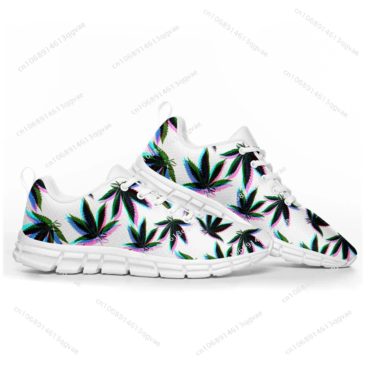 Maple Leaf Printed Pop Sports Shoes Mens Womens   Sneakers Casual Custom High Quality Couple Shoes White