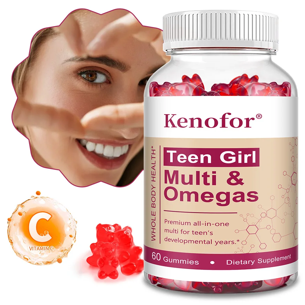

Multivitamin Gummies for Teenage Girls To Support Healthy Skin, Hair and Nails, Improve Mood and Strengthen The Immune System