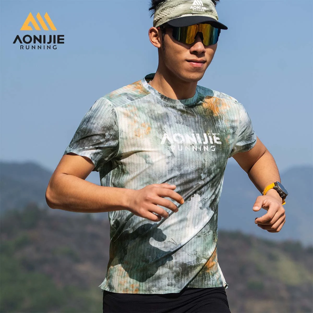 AONIJIE FM5262 Competition Grade Sports T-Shirt Functional Lightweight Quick Dry Stretch Athletic Fit Running Gym Competition