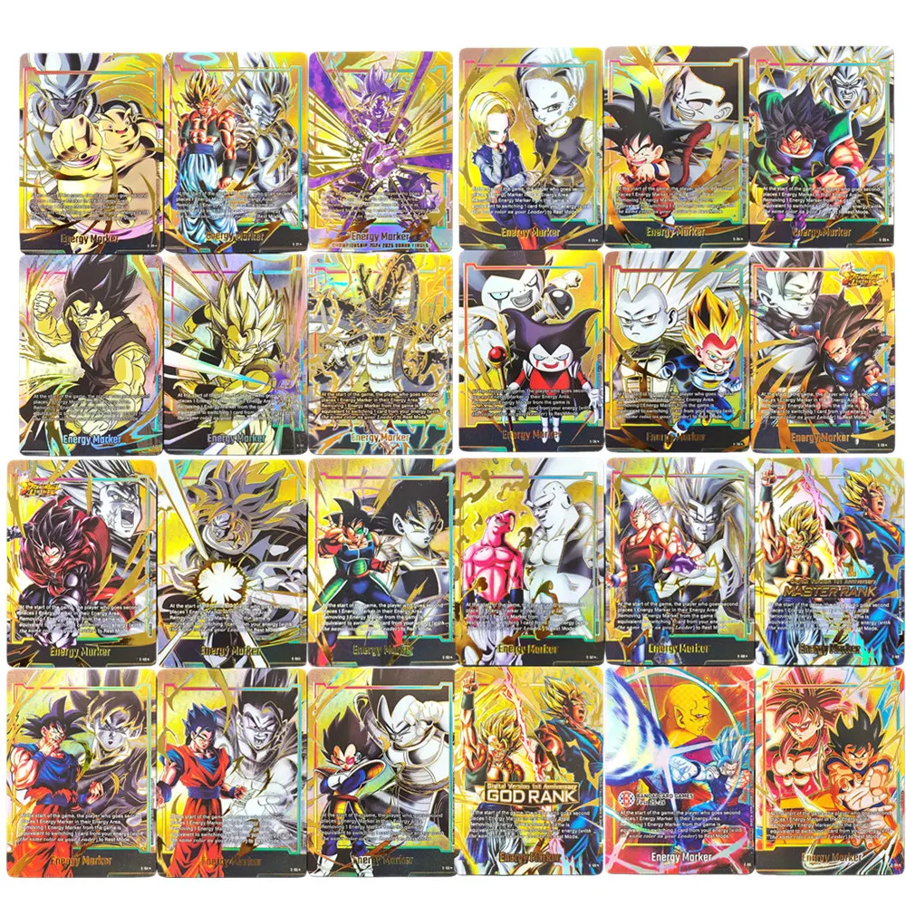 Bricolage Dragon Ball Super Fusion monde marqueur d'énergie or E-02 E-04 E-09 E-07 E-17 E-18 E01-94 cartes d'anime TCG anglais
