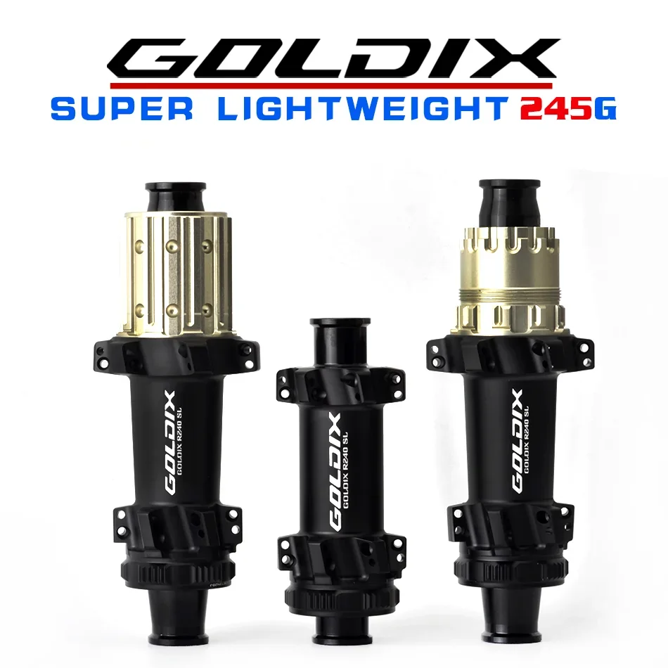 GOLDIX R240SL front and rear 24h, disc lock 36T road bike ultra light 260g can be quickly disassembled, cylinder axle wheel hub