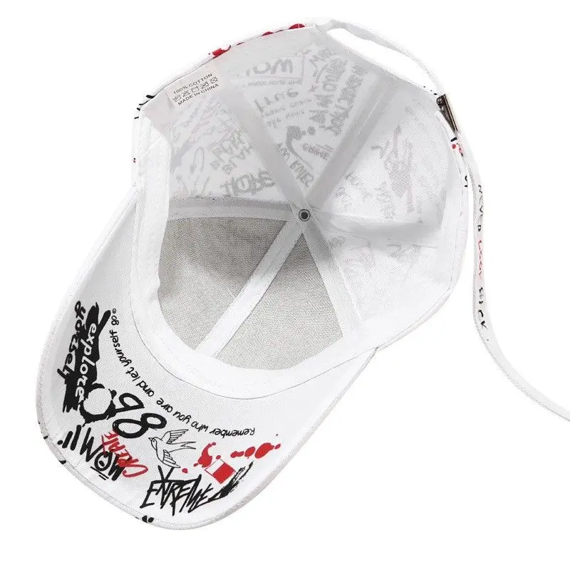 قبعة جرافيتي سناباك على الطراز الكوري للجنسين صيفية خفيفة الوزن وقابلة للتعديل للحماية من الشمس قبعة بيسبول للنساء والرجال في الهواء الطلق ​