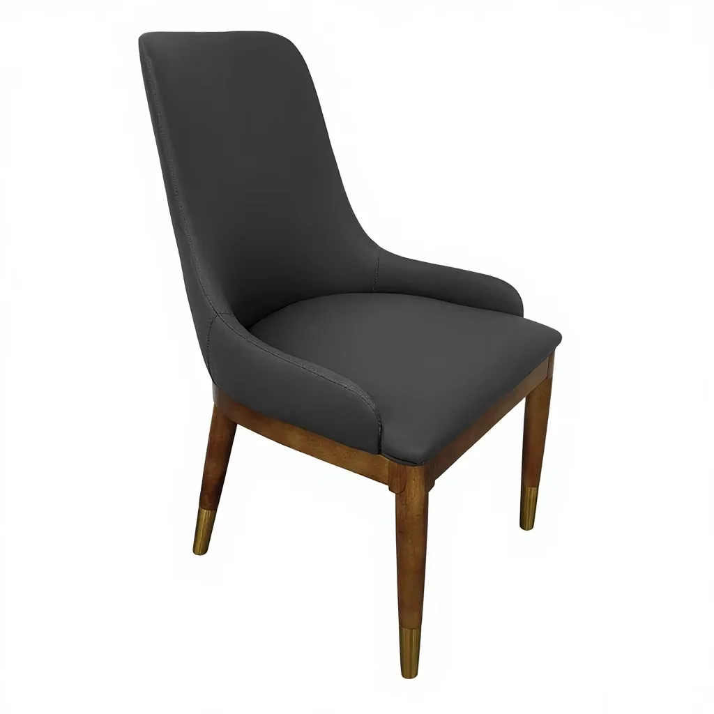 #Italian Comfortable Dining Room Chairs Home Stools Backrest Solid Wood Accent Arm Chair With Wood Legs
