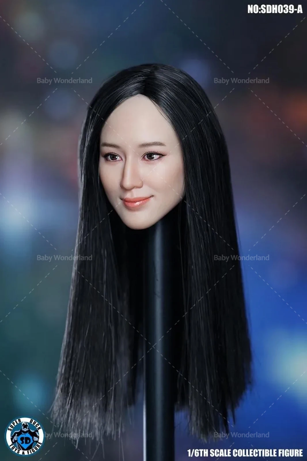 SUPER เป็ด 1/6 SDH039 ทหารหญิง Gentle Smile ผมยาวสั้นประติมากรรมแกะสลัก Fit 12 ''Action Figure สีขาวตุ๊กตา