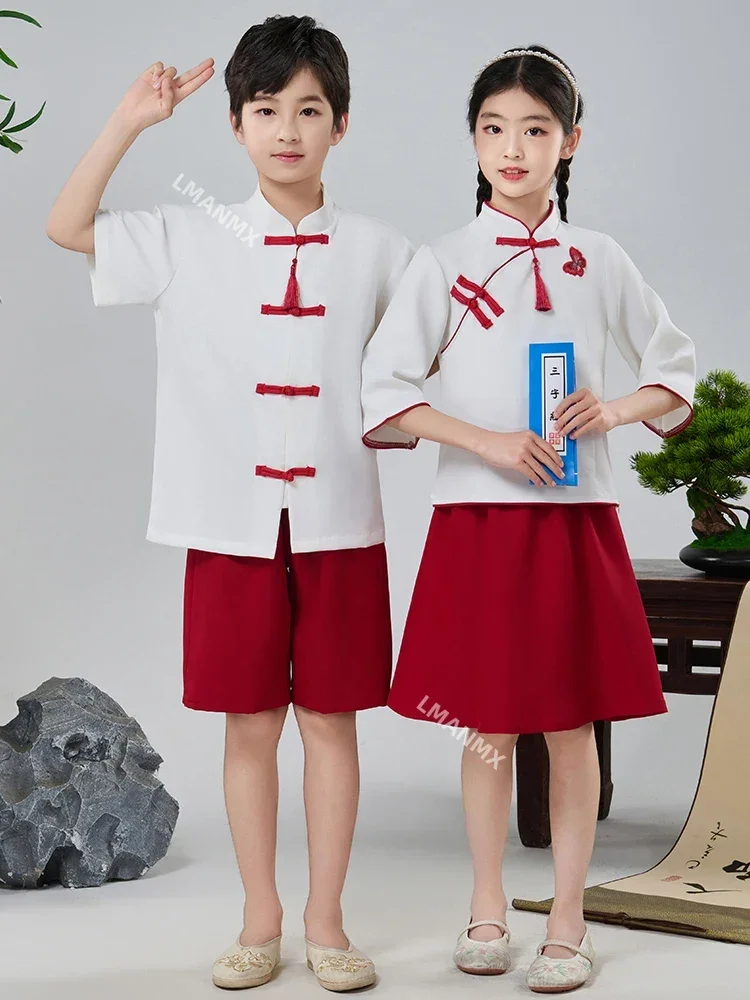 Children's performance costume Chinese style performance costume Republic of China style girl stage performance costume