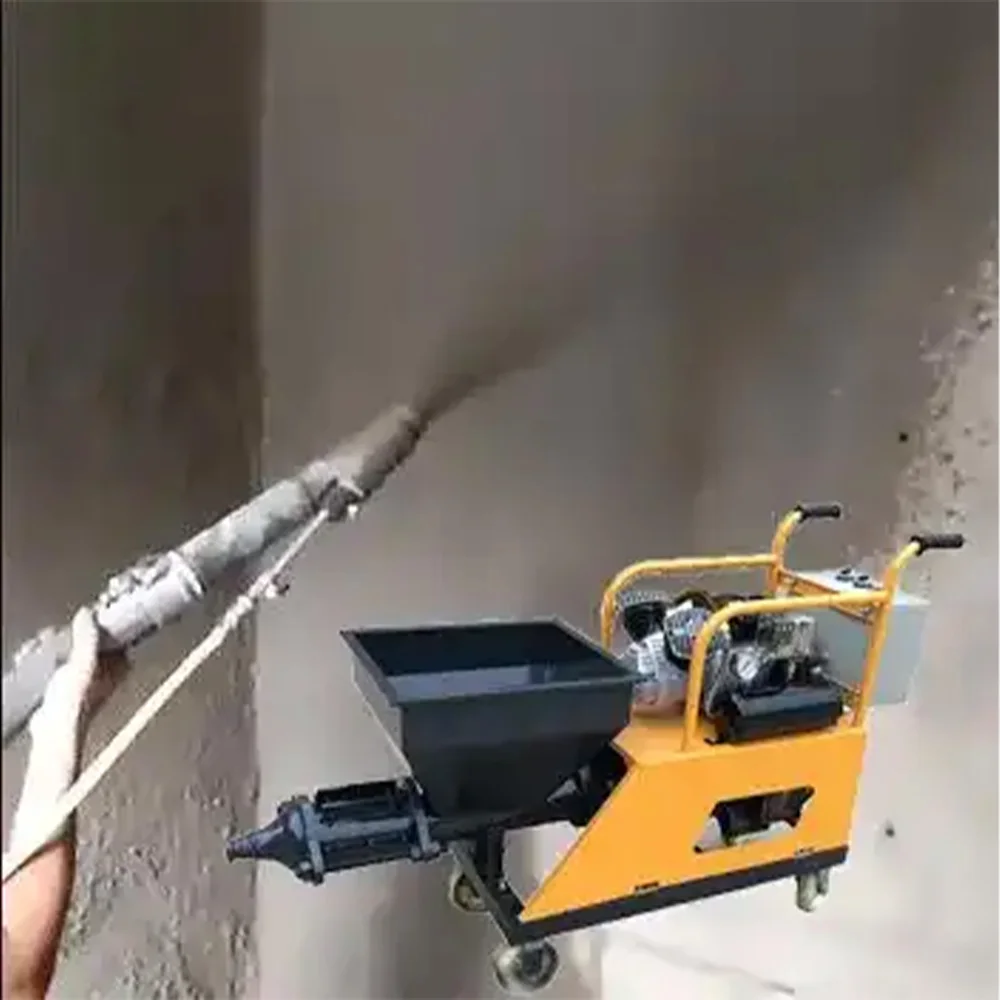 Good sale Cement Concrete machine Electric  Cement Plaster Spraying Machine 4KW Sand Cement Sprayer With 10m Tube