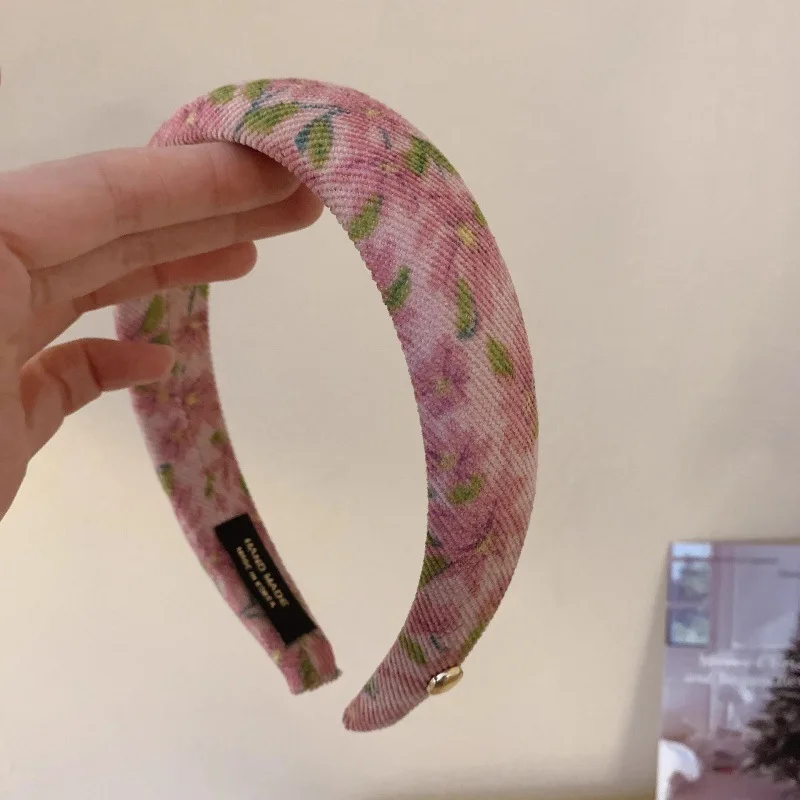 Retro Floral Elegant Pattern Simple Headband For Women