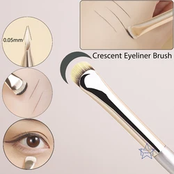 Pinceau eyeliner demi-rond pour contour des yeux, accessoire de maquillage