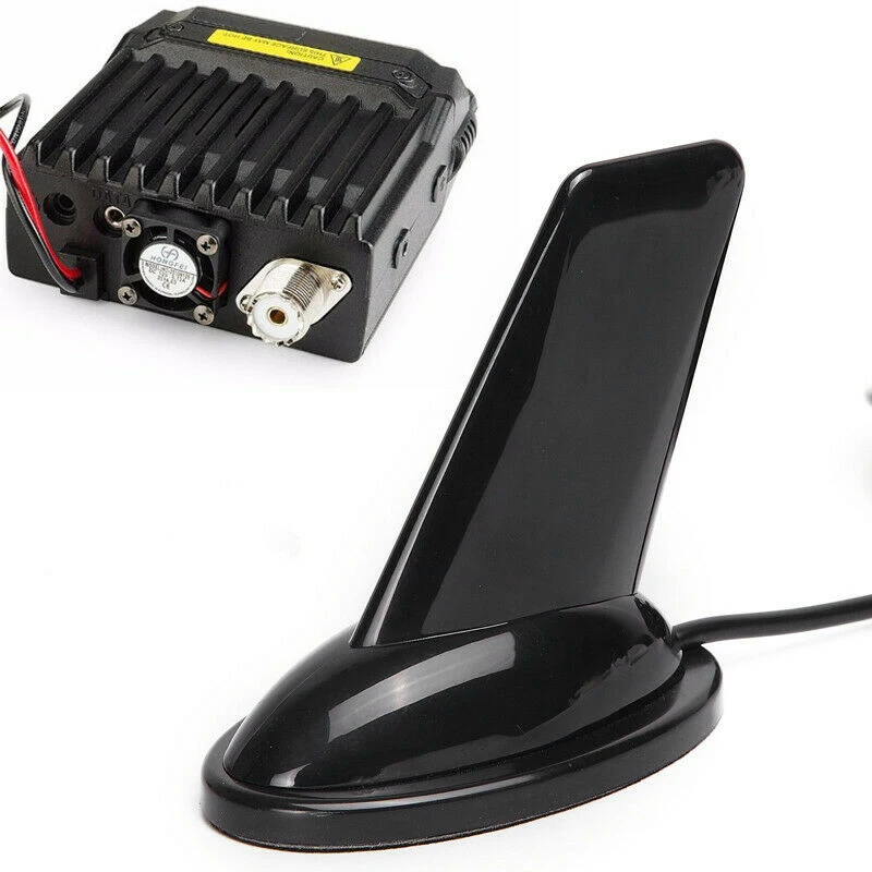 เสาอากาศ VHF UHF ครีบฉลามแบบเต็มเสาอากาศสำหรับรถยนต์ qyt Kenwood TYT Yaesu วิทยุมือถือ