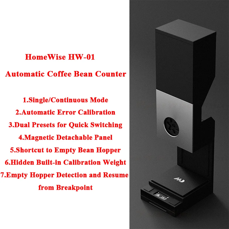 HW-01 Coffee Bean Dispenser Automatic Bean Counter Tool for Single-Origin Beans Espresso Pour Over