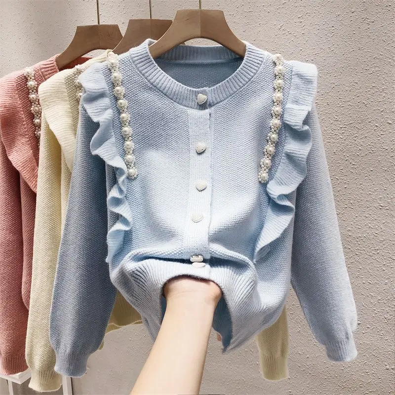 Sweater Jacket Knitted Cardigan Women\'s Spring and Autumn New Popular Items Loose Long Sleeved Top