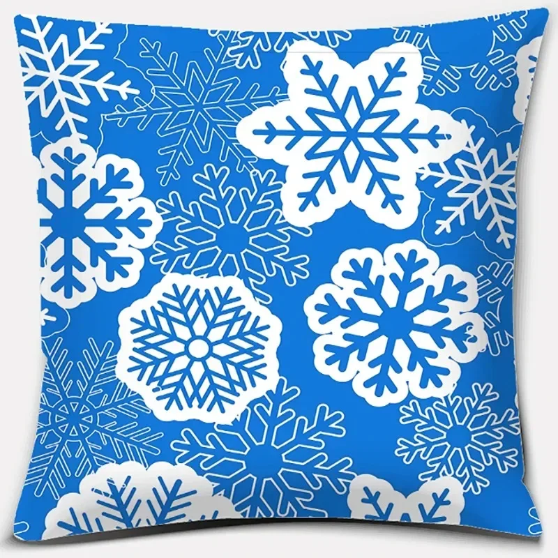 Christmas Themed throw pillow cover with short plush print for living room decoration cushion cover pillow covers decorative