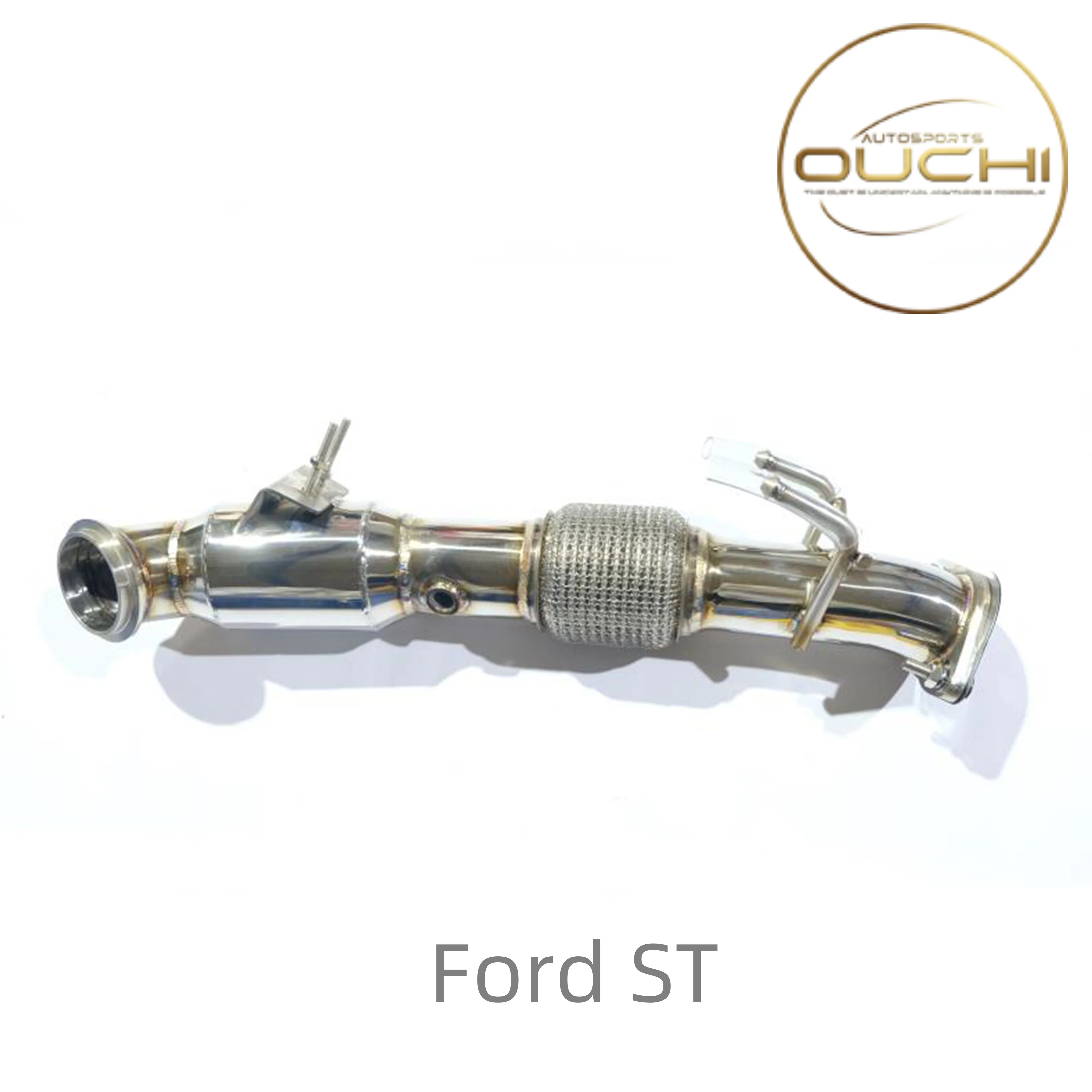 Ouchi Stainless steel exhaust system header downpipe for Ford ST 2.0T axle pipe catalysis heat shield