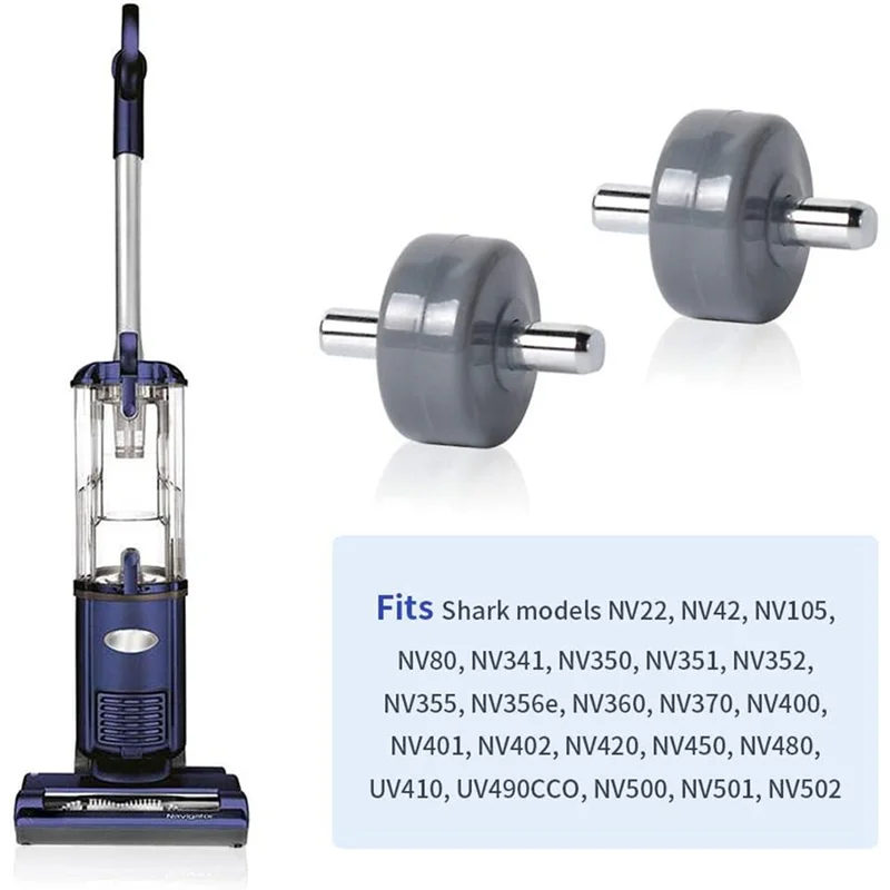Rodas de substituição para aspirador de pó BAAN para modelos de rotador Shark Navigator NV341, NV350, NV351, NV352, NV355, Nv356e, NV500 Durab