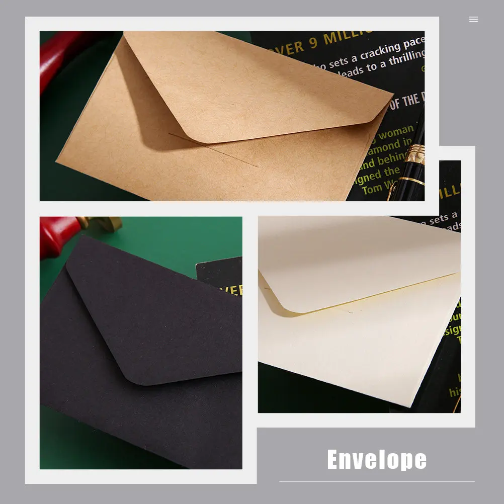 30Pcs High-Quality Retro Envelopes Kraft Paper Letter Envelopes for Sincere Messages Decorative Paper Custom Gifts Versatile