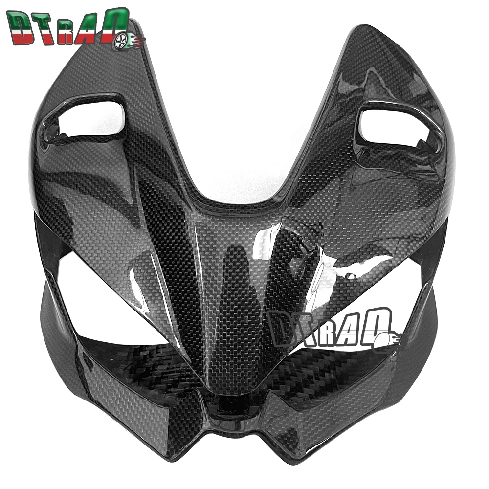 Voor Ducati Streetfighter V4 V4S V2 2020-2024 Koolstofvezel Front Stroomlijnkappen Bovenste Onderste Koplamp Cover Hoofd Kap Cover Cowl caps