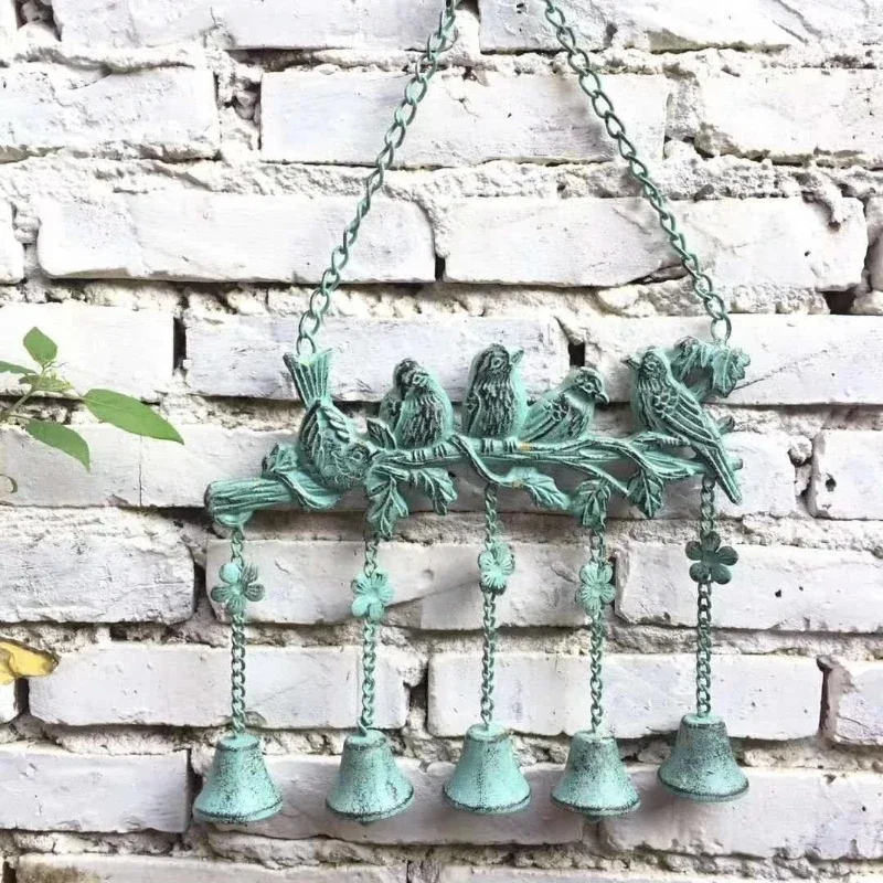 

Five Bird Wind Chimes Garden Hanging Ornaments Outdoor Grocery Hanging Ornaments