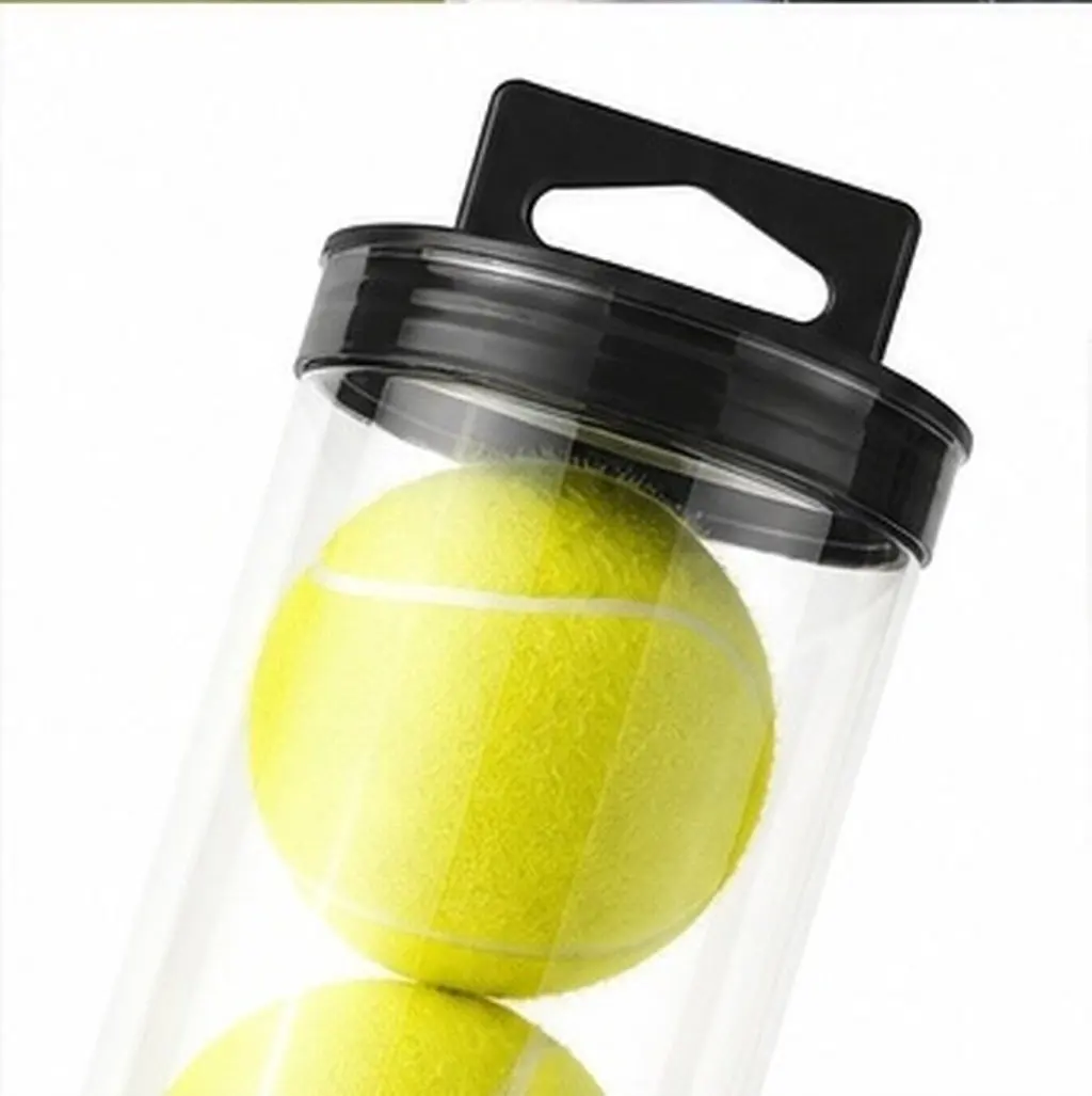 4Pcs Transparent Tennis Ball Pickup Tubes Moisture Resistant PVC Plastic Badminton Gear Container Outdoor Sports Dustproof Clear