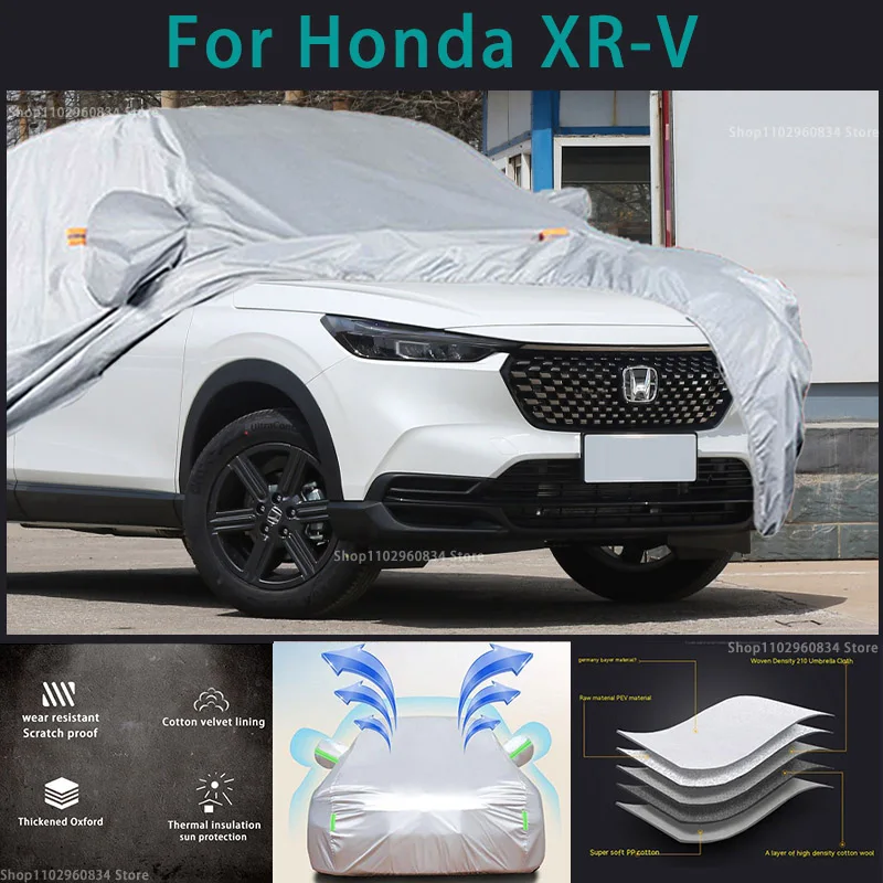 

For Honda XR-V 210T Waterproof Full Car Covers Outdoor Sun uv protection Dust Rain Snow Protective Auto Protective cover