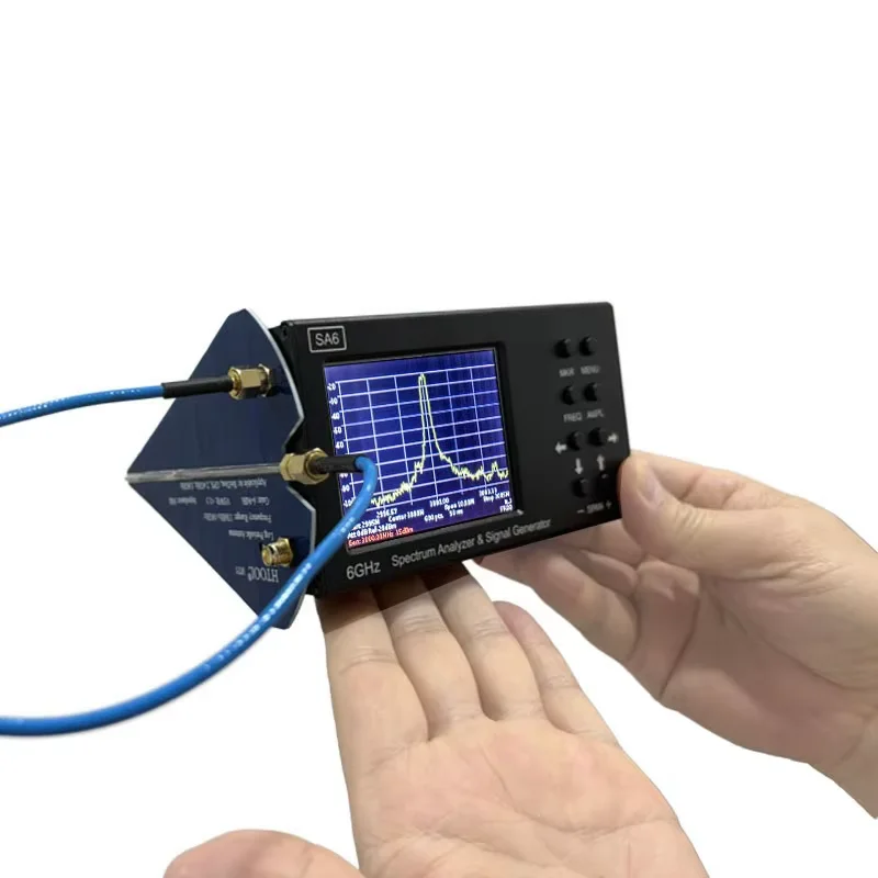 Ręczny przenośny cyfrowy analizator widma SA6 Touch Wi Fi RF Gain Band Antena Profesjonalna częstotliwość EMC