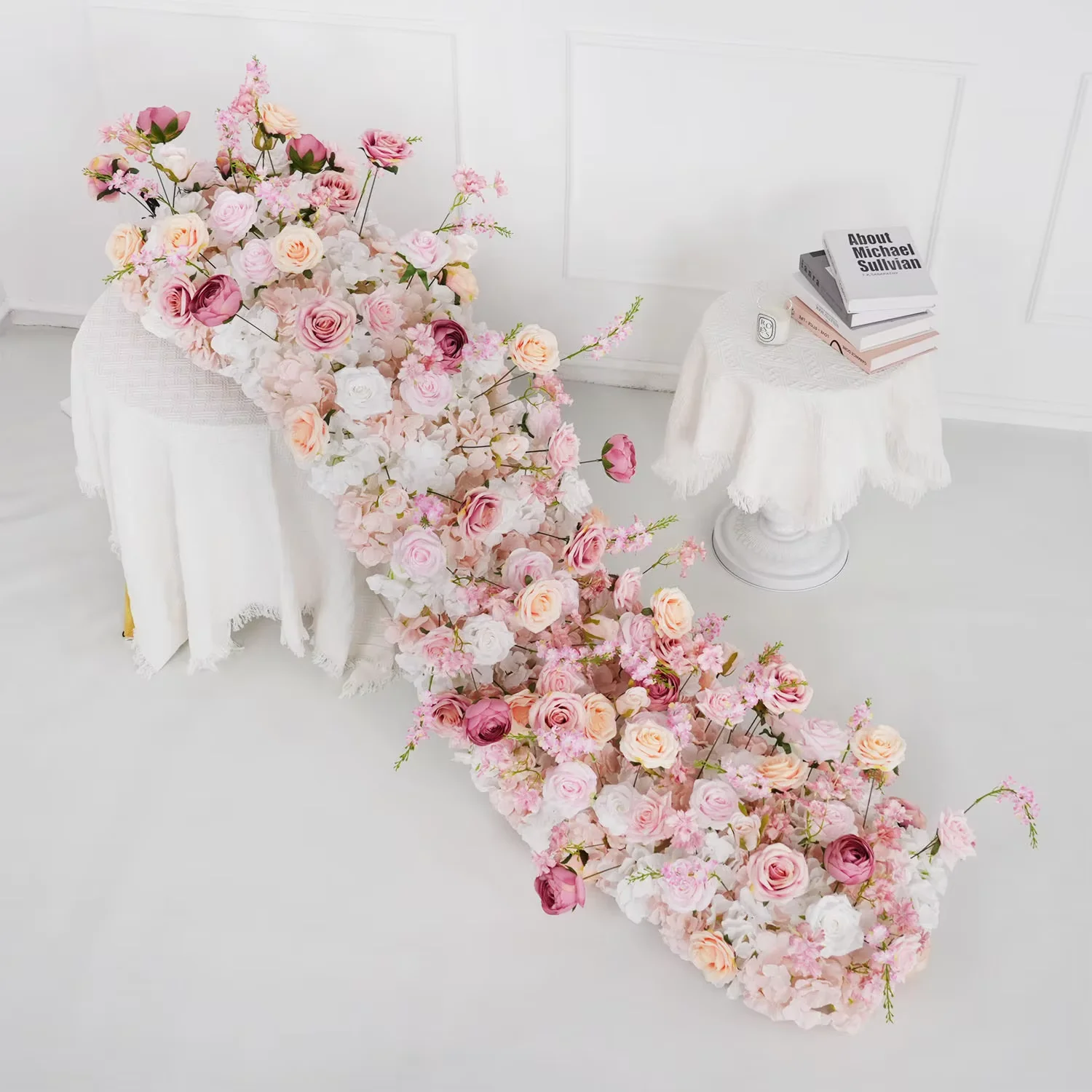 Uflower 1 メートル/2 メートルピンクローズアジサ - Flower Wall Panel のレビューと価格