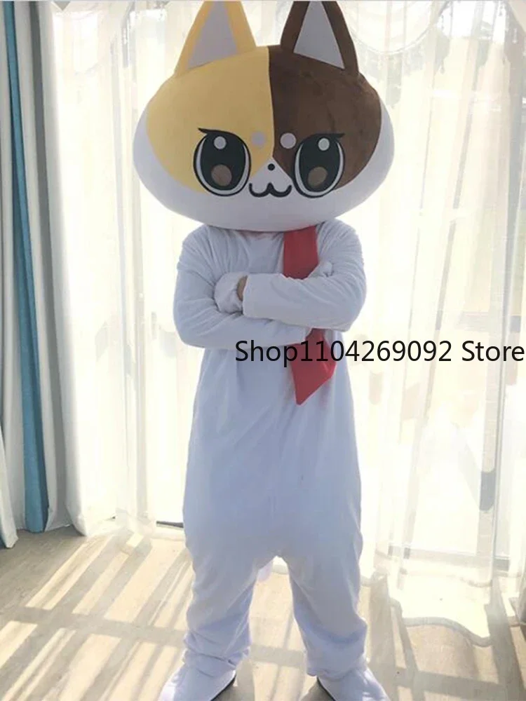 New Discount Factory Sale Cat Mascot Costume Adult Size Halloween Cat Cartoon Costume Fancy Party Stage Performance Dress