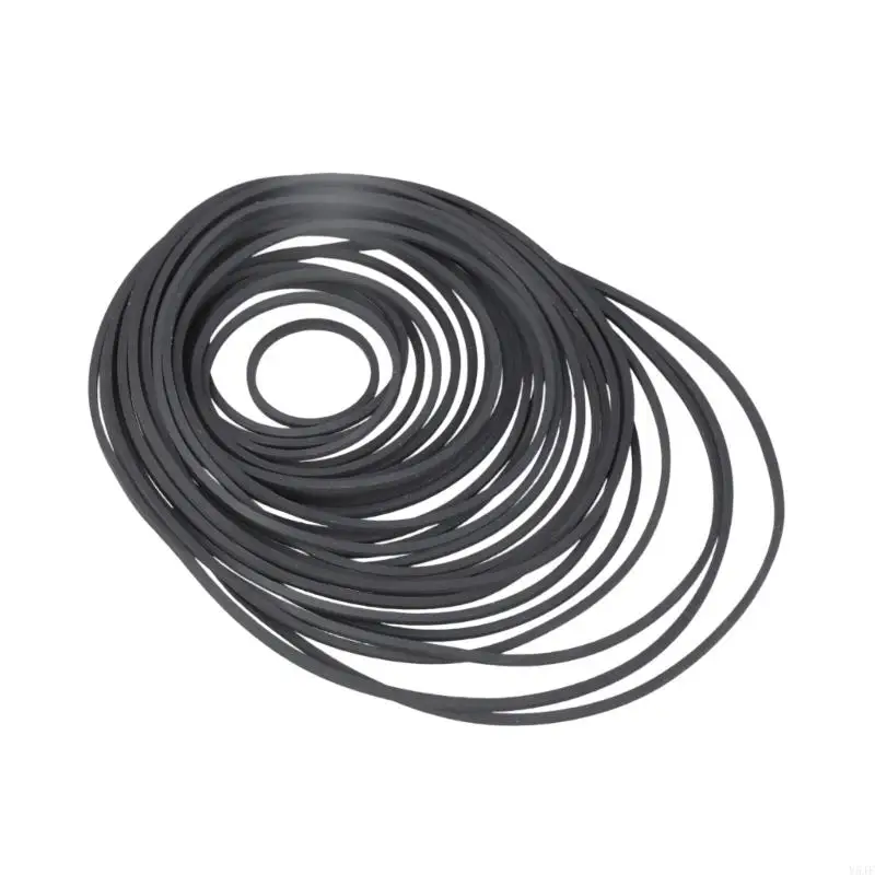 

Square Recorder Rubber Drive Belts For Cassette Recorders And Players 30-135MM Fold 30Pieces Multiple Size