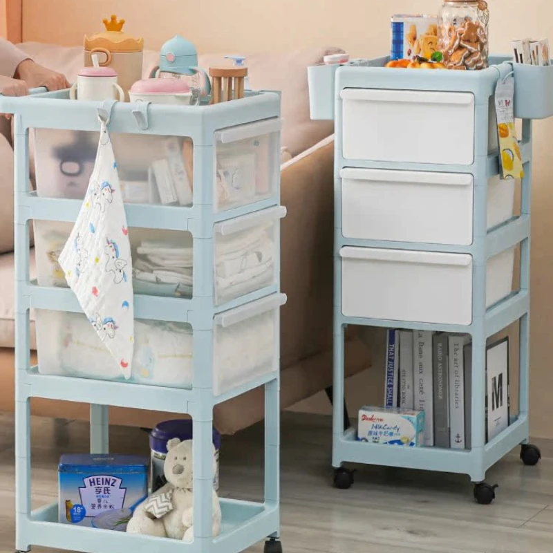 Baby strollers, baby multi-layer mobile shelves, toilet towels, wheelie storage racks, newborn organizers