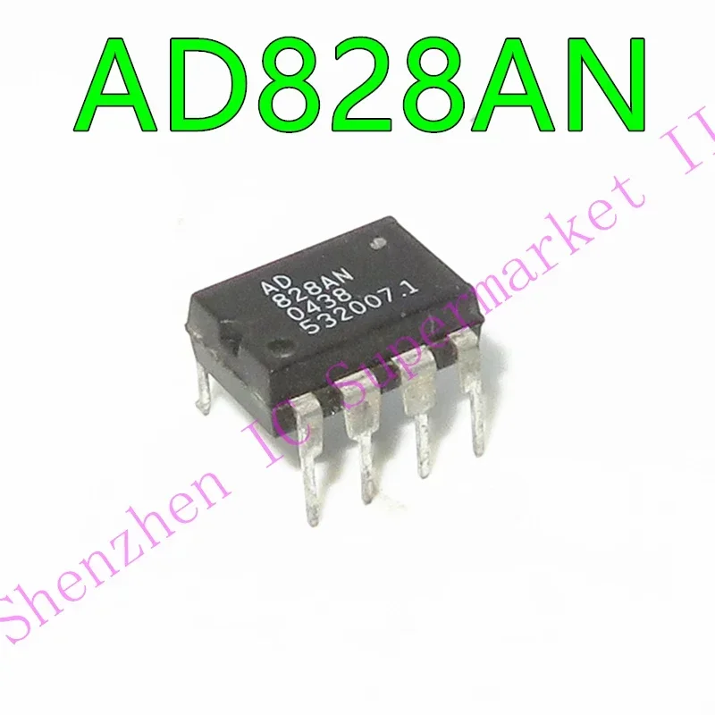 New&original AD828AN DIP-8   Dual, Low Power Video Op Amp