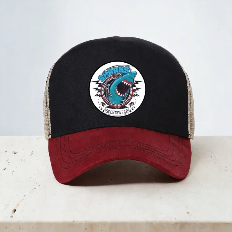 

Animal Shark Baseball Cap Men Women Hip Hop Dad Mesh Trucker Hat Adjustable summer Mesh Breathable hats Casquette