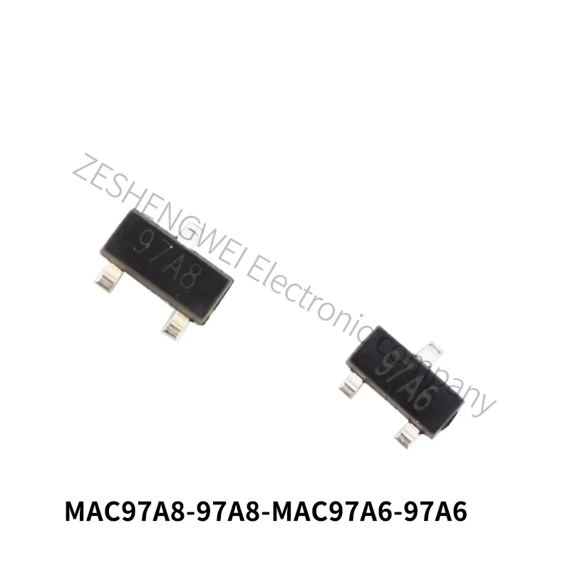 20pcs SMD SOT23 MAC97A6 MAC97A8 Silk screen 97A6 97A8 SOT-23 Triac Thyristor New Original In Stock
